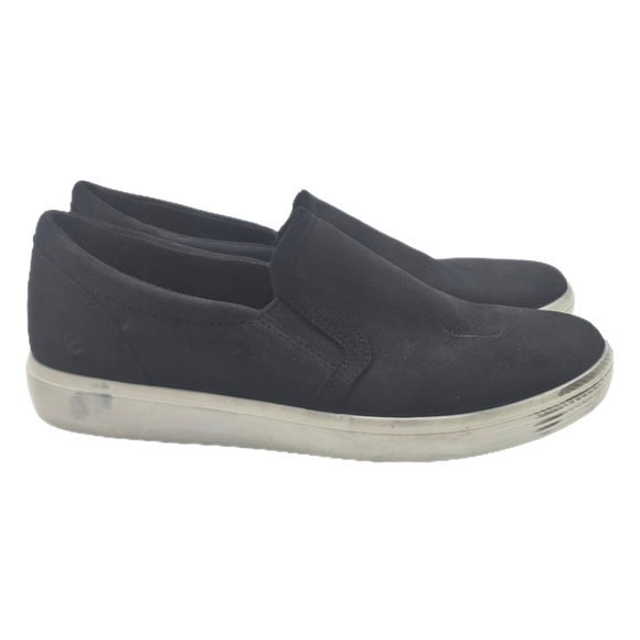 ECCO Women's Soft Classic Slip-On Sneaker Black EU 39 Comfort Athleisure - Picture 1 of 10